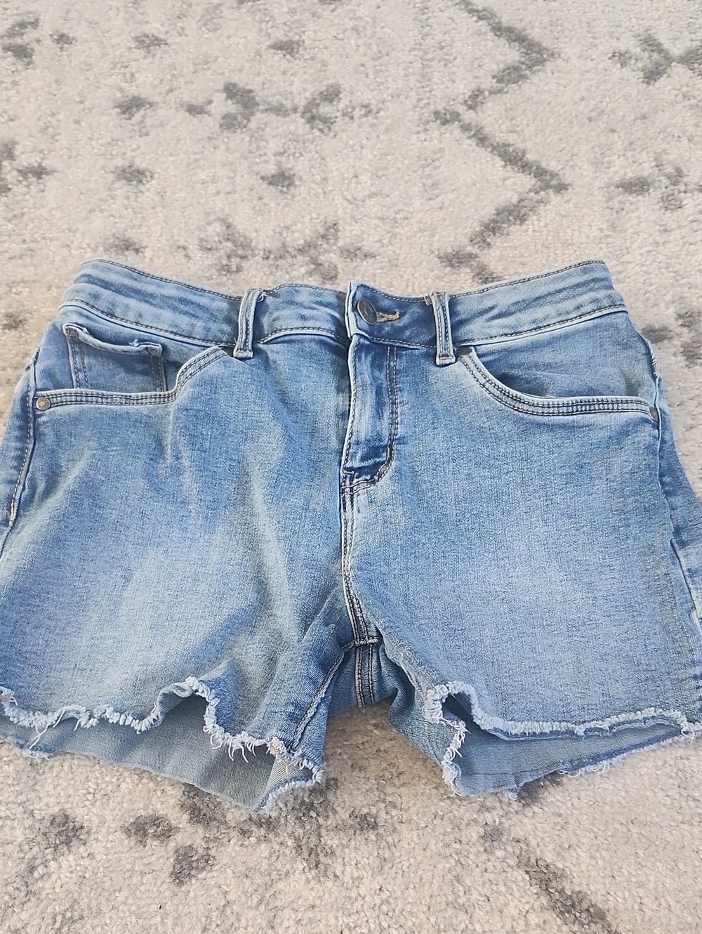 Falls Creek Light Blue Denim Cutoff Shorts